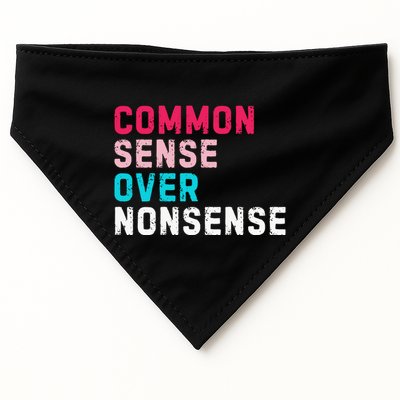 Common Sense Over Nonsense USA-Made Doggie Bandana