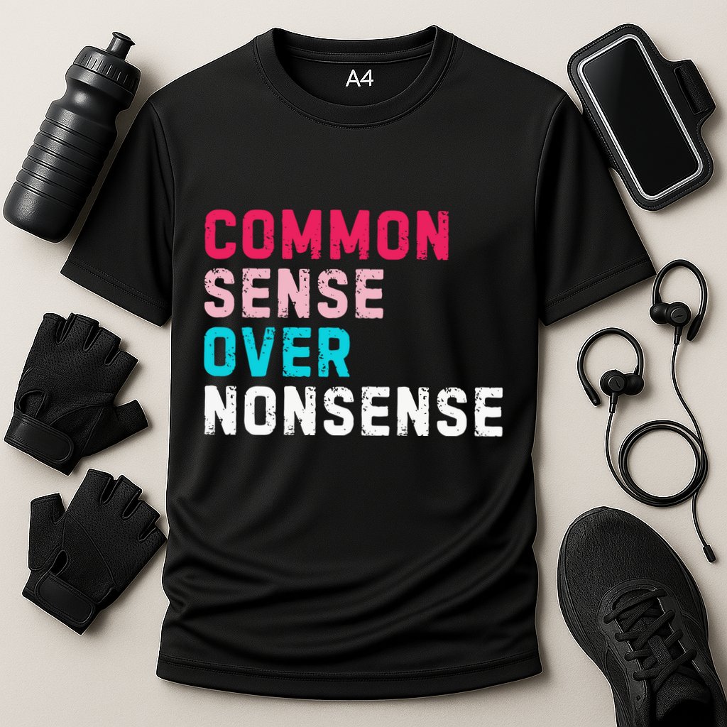 Common Sense Over Nonsense Performance Shirt