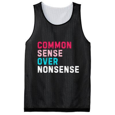 Common Sense Over Nonsense Mesh Reversible Basketball Jersey Tank