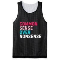 Common Sense Over Nonsense Mesh Reversible Basketball Jersey Tank