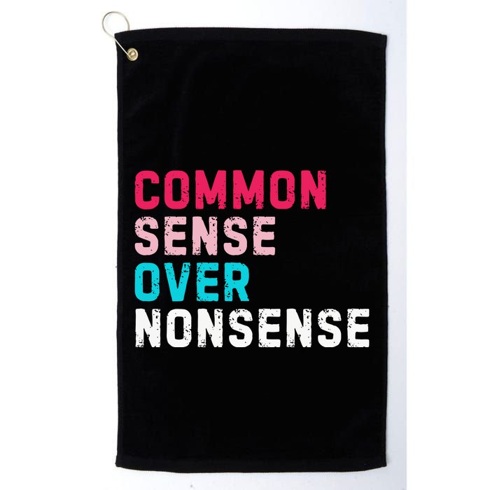 Common Sense Over Nonsense Golf Towel