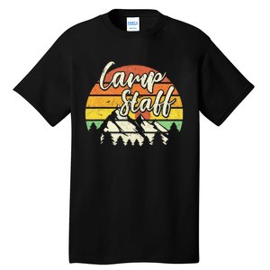 Camp Staff Outdoor Sunset Summer Camping Tall T-Shirt