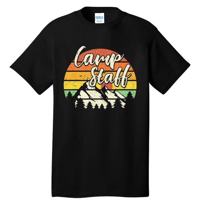 Camp Staff Outdoor Sunset Summer Camping Tall T-Shirt