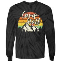 Camp Staff Outdoor Sunset Summer Camping Tie-Dye Long Sleeve Shirt