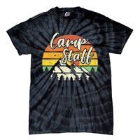 Camp Staff Outdoor Sunset Summer Camping Tie-Dye T-Shirt