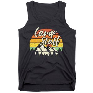 Camp Staff Outdoor Sunset Summer Camping Tank Top