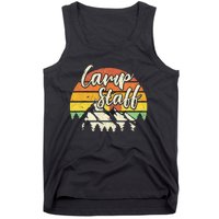 Camp Staff Outdoor Sunset Summer Camping Tank Top