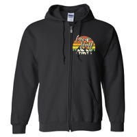 Camp Staff Outdoor Sunset Summer Camping Full Zip Hoodie