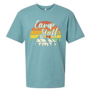 Camp Staff Outdoor Sunset Summer Camping Sueded Cloud Jersey T-Shirt