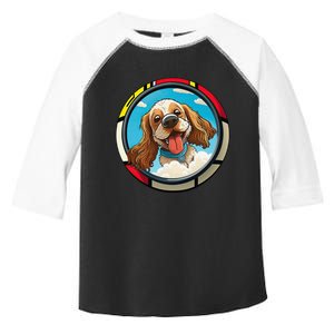 Cocker Spaniel Owner Cartoon of a Cocker Spaniel Toddler Fine Jersey T-Shirt