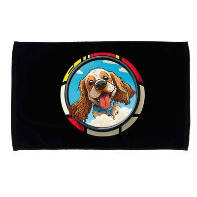 Cocker Spaniel Owner Cartoon of a Cocker Spaniel Microfiber Hand Towel