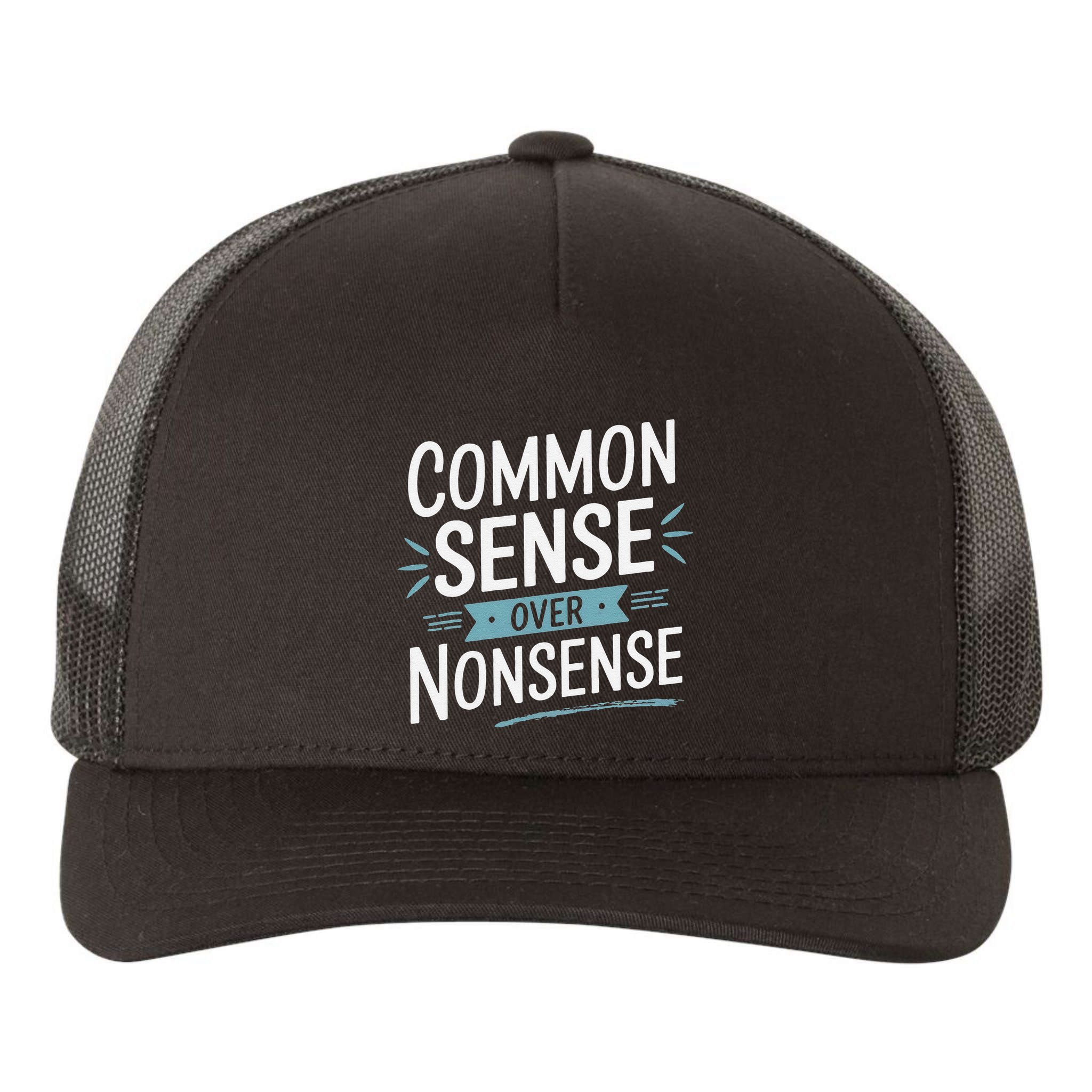 Common Sense Over Nonsense Yupoong Adult 5-Panel Trucker Hat