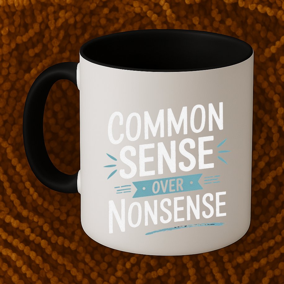 Common Sense Over Nonsense Mug