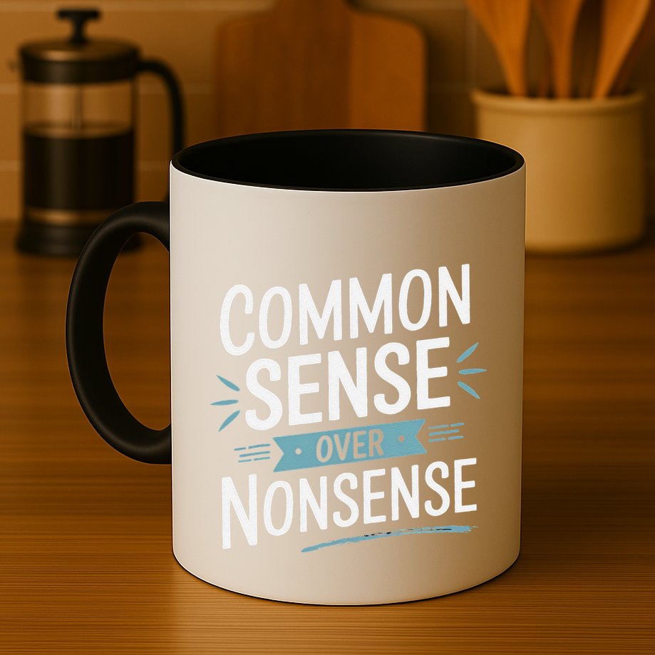 Common Sense Over Nonsense Mug