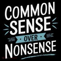 Common Sense Over Nonsense 16 in Basic Backpack