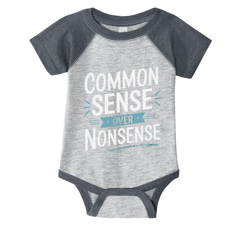 Common Sense Over Nonsense Infant Baby Jersey Bodysuit