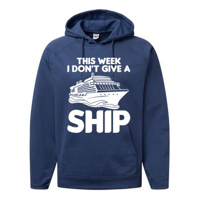 Cruise Ship Outfit Family Cruise Vacation Great Gift Performance Fleece Hoodie