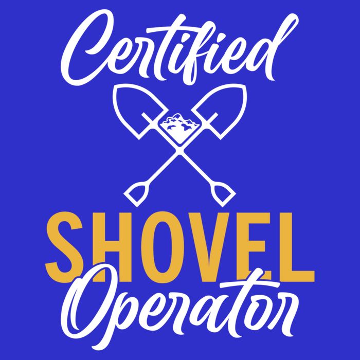 Certified Shovel Operator Construction Worker Gift 16 in Basic Backpack