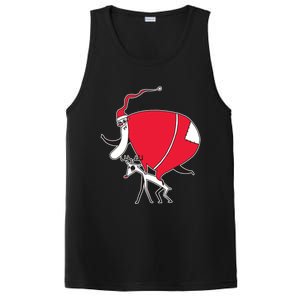 Crazy Santa On A Deer Gift PosiCharge Competitor Tank