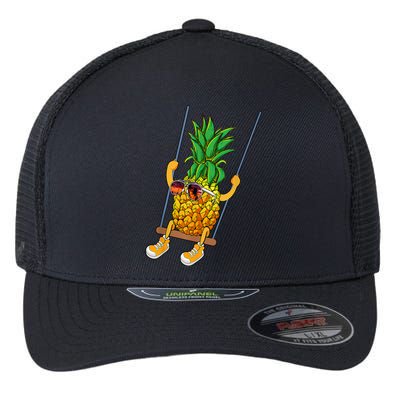 Cute Swinging Pineapple Swinger Flexfit Unipanel Trucker Cap