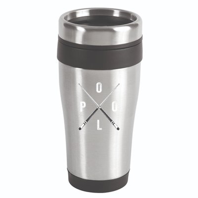 Cue Stick Pool Billiards Vintage Pool Player Team Gift 16oz Travel Tumbler