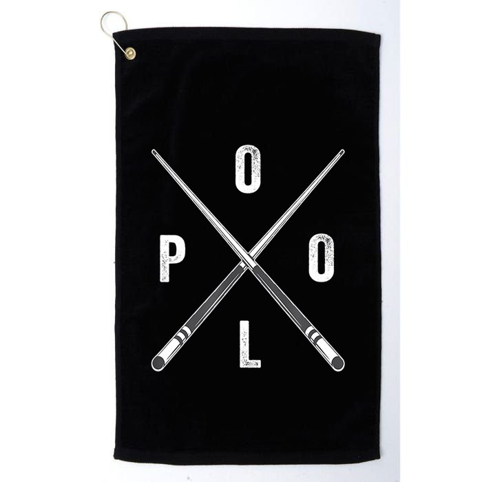Cue Stick Pool Billiards Vintage Pool Player Team Gift Golf Towel