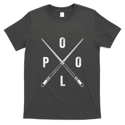 Cue Stick Pool Billiards Vintage Pool Player Team Gift T-Shirt