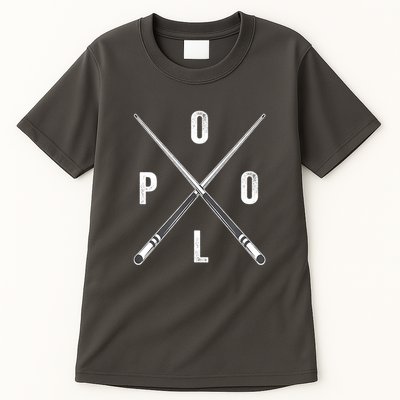 Cue Stick Pool Billiards Vintage Pool Player Team Gift Tall T-Shirt