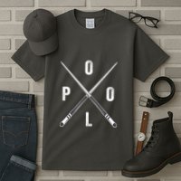 Cue Stick Pool Billiards Vintage Pool Player Team Gift Tall T-Shirt