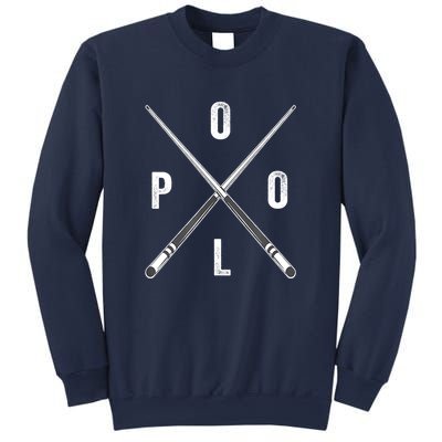 Cue Stick Pool Billiards Vintage Pool Player Team Gift Sweatshirt