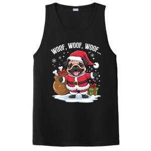 Cute Santa Pug Christmas Dog Mom Dog Dad Holiday Funny Gift PosiCharge Competitor Tank