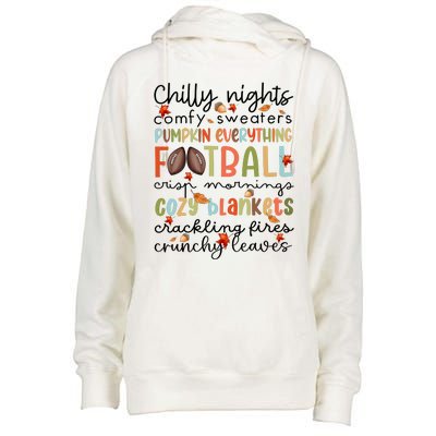 Comfy Sweaters Pumpkin Everything Football Crisp Morning Womens Funnel Neck Pullover Hood