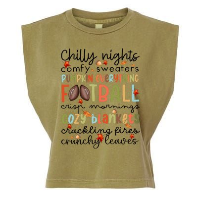 Comfy Sweaters Pumpkin Everything Football Crisp Morning Garment-Dyed Women's Muscle Tee