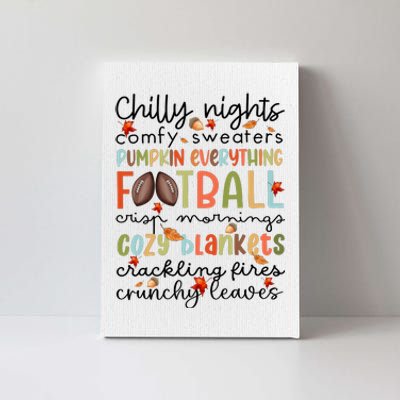 Comfy Sweaters Pumpkin Everything Football Crisp Morning Canvas