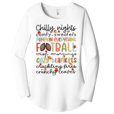 Comfy Sweaters Pumpkin Everything Football Crisp Morning Women's Perfect Tri Tunic Long Sleeve Shirt