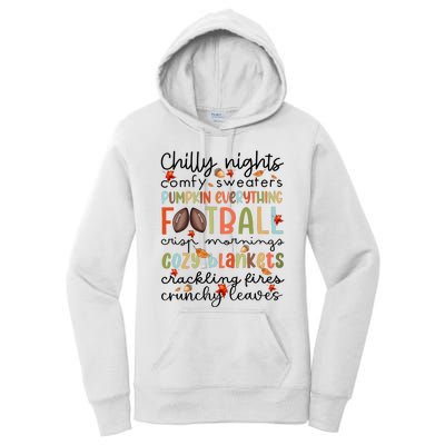 Comfy Sweaters Pumpkin Everything Football Crisp Morning Women's Pullover Hoodie