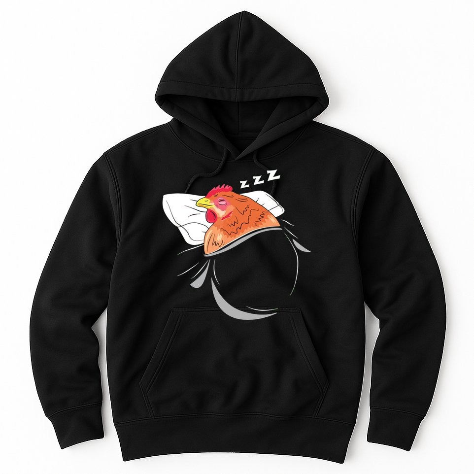 Chicken Sleeping Pajamas Nap PJs Outfit Farmer Gift Chicken Hoodie