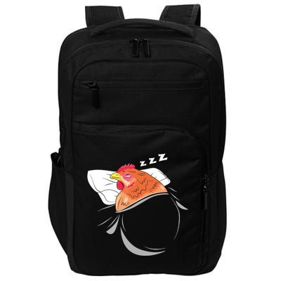 Chicken Sleeping Pajamas Nap PJs Outfit Farmer Gift Chicken Impact Tech Backpack