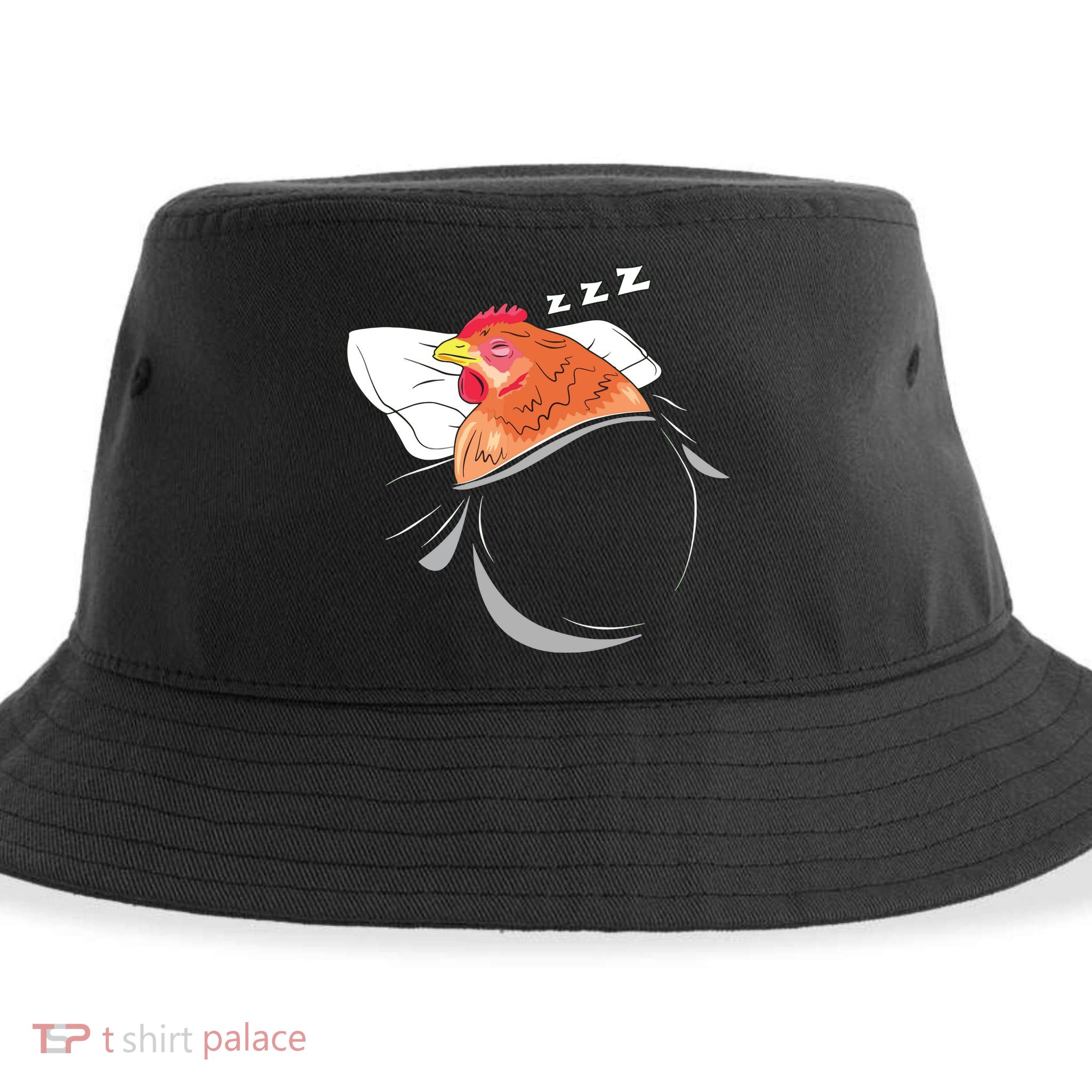 Chicken Sleeping Pajamas Nap PJs Outfit Farmer Gift Chicken Sustainable Bucket Hat