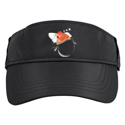 Chicken Sleeping Pajamas Nap PJs Outfit Farmer Gift Chicken Adult Drive Performance Visor