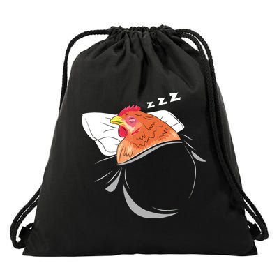 Chicken Sleeping Pajamas Nap PJs Outfit Farmer Gift Chicken Drawstring Bag