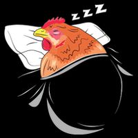 Chicken Sleeping Pajamas Nap PJs Outfit Farmer Gift Chicken Drawstring Bag