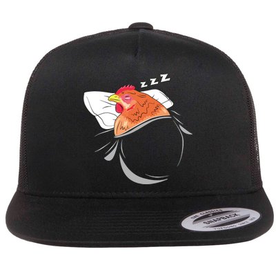 Chicken Sleeping Pajamas Nap PJs Outfit Farmer Gift Chicken Flatbill Hat