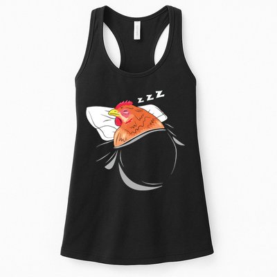 Chicken Sleeping Pajamas Nap PJs Outfit Farmer Gift Chicken Womens Tank Top