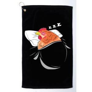 Chicken Sleeping Pajamas Nap PJs Outfit Farmer Gift Chicken Platinum Collection Golf Towel