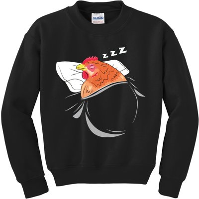 Chicken Sleeping Pajamas Nap PJs Outfit Farmer Gift Chicken Kids Sweatshirt
