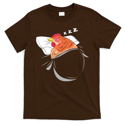 Chicken Sleeping Pajamas Nap PJs Outfit Farmer Gift Chicken T-Shirt