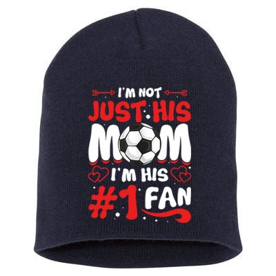 Cute Soccer Player Mom Funny Mother's Day Sport Fan Mom Tank Top Short Acrylic Beanie