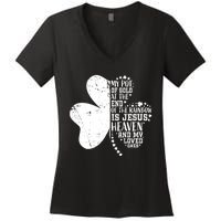 Christian St Patricks Day Wo Religious Women's V-Neck T-Shirt