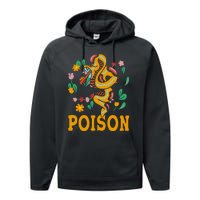 Cobra Snake Poisonous Serpents Lover Snake Handler Performance Fleece Hoodie